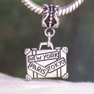 New York Paris Tokyo Japan Vacation Dangle Charm